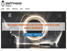 Tablet Screenshot of emptyhead.com.au